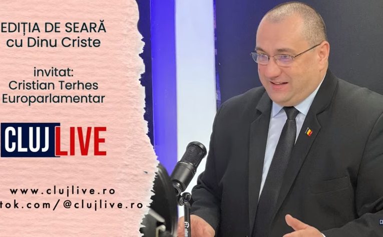 VIDEO| Europarlamentarul Cristian Terheș, la emisiunea Ediția de seară, realizată de Dinu Criste la Cluj Live