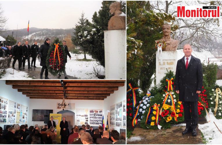 VIDEO| Liderii Consiliului Județean Sălaj au adus un omagiu sfinxului de la Bădăcin