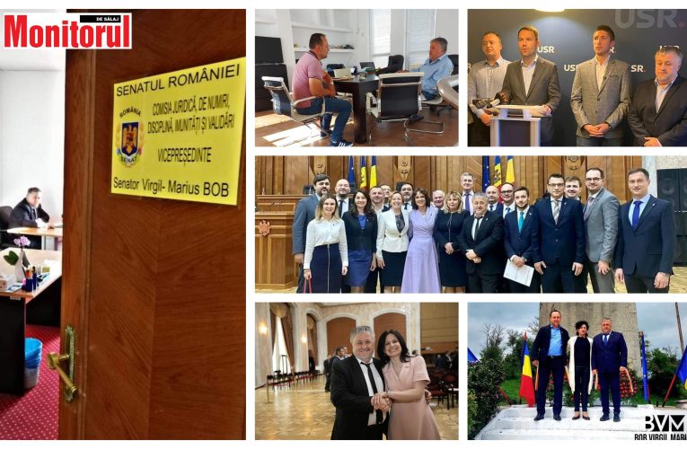 Senatorul USR Sălaj, Bob Marius Virgil, își prezintă raportul de activitate la un an în Parlament