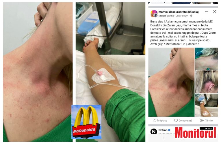 O familie întreagă a ajuns la Urgențe după ce au mâncat la Mc Donald*s din Zalău