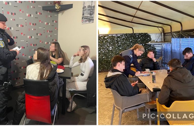 Sute de elevi prinși de Poliție și Jandarmerie prin baruri