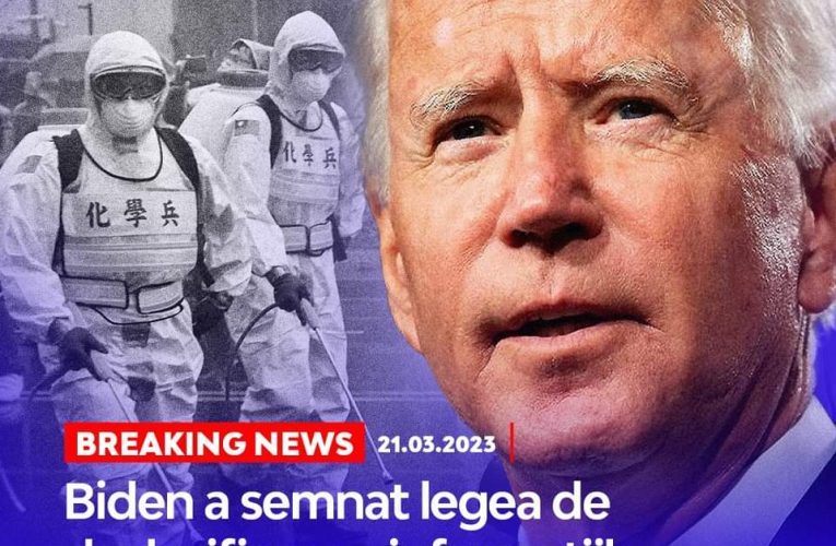 Președintele SUA a semnat legea prin care declasifică toate informațiile privind COVID-19