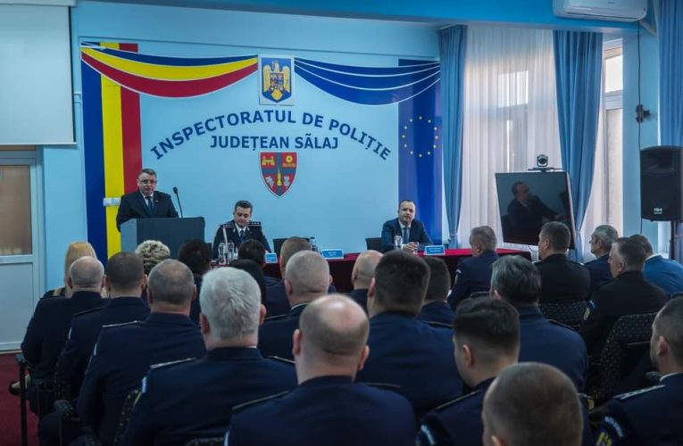 Prefectul Dari Toma a participat la festivitatea organizată la IPJ Sălaj de Ziua Poliţiei Române