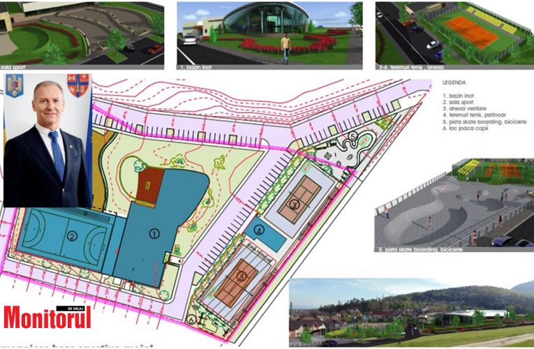 CJ Sălaj construiește cel mai mare complex sportiv și de agrement din Zalău cu 100.000 euro