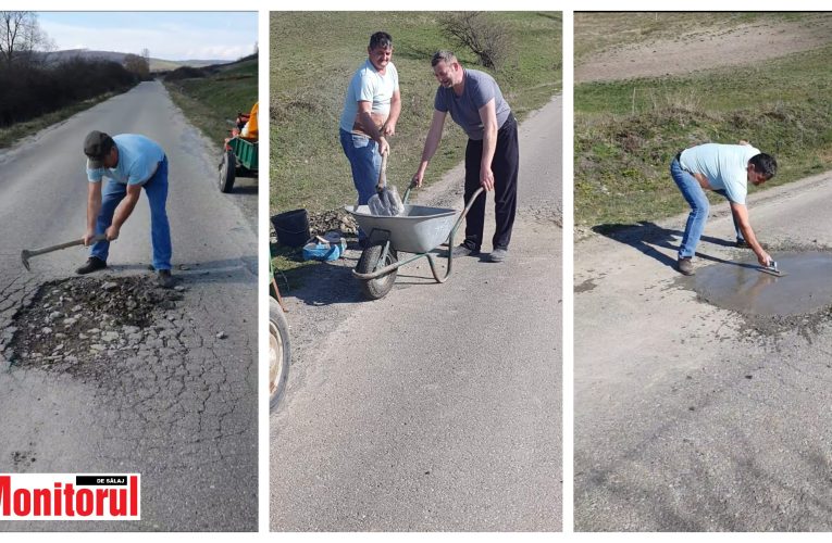 VIDEO| Un consilier local PNL și un cetățean, au executat lucrări ilegale pe drum public din Chilioara