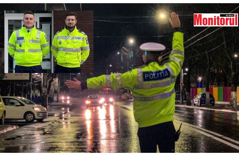 Doi polițiști de la Rutieră Zalău, felicitați pe Facebook de către Ministerul Afacerilor Interne