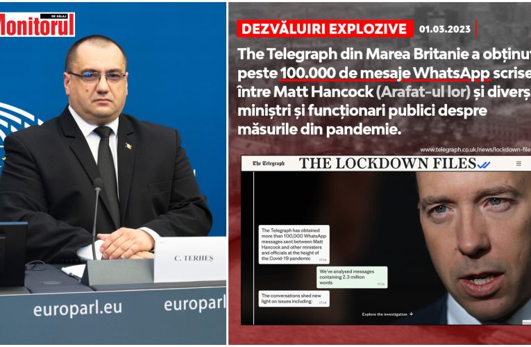 DEZVĂLUIRI EXPLOZIVE: The Telegraph din Marea Britanie a obținut peste 100.000 de mesaje WhatsApp scrise între Matt Hancock (Arafat-ul lor) și diverși miniștri și funcționari publici despre măsurile din pandemie