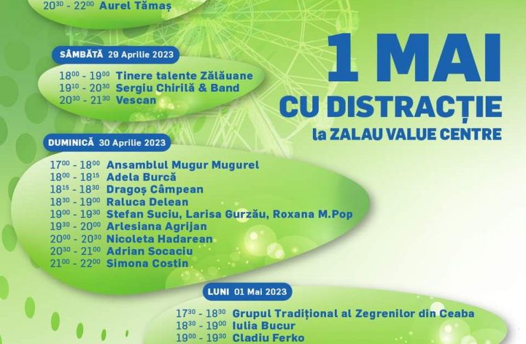 Liber la distracție de 1 Mai la Zalău Value Centre!