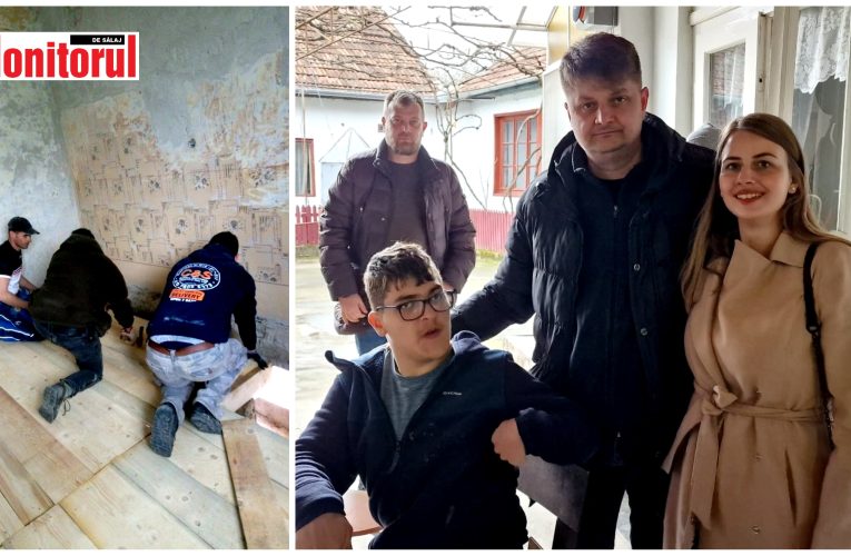 Liderul AUR Sălaj, Pusok Ferenc, a oferit ajutor unui tânăr cu nevoi speciale