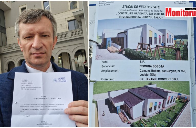 Primarul Dorin Gorgan a depus documentele la CNI pentru construirea grădiniței din Derșida