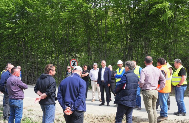 Președintele CJ Sălaj, Dinu Iancu-Sălăjanu, a verificat stadiul lucrărilor de pe DJ 191C