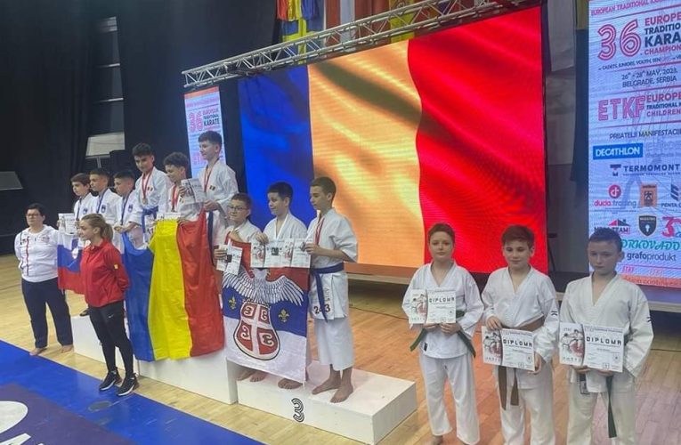 SCM Zalău, 18 medalii la Cupa Europeană de Karate Tradițional din Serbia 