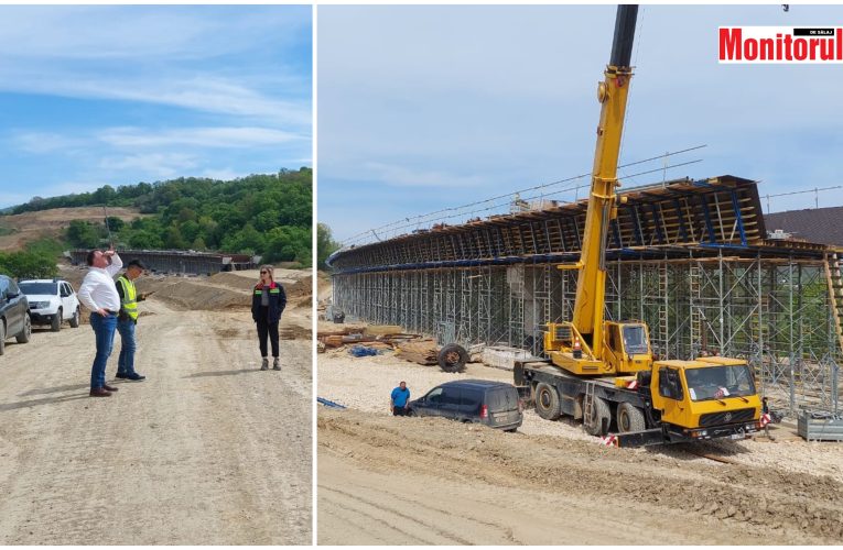 Subprefectul Florin Florian, în vizită de lucru pe șantierul centurii ocolitoare Zalău