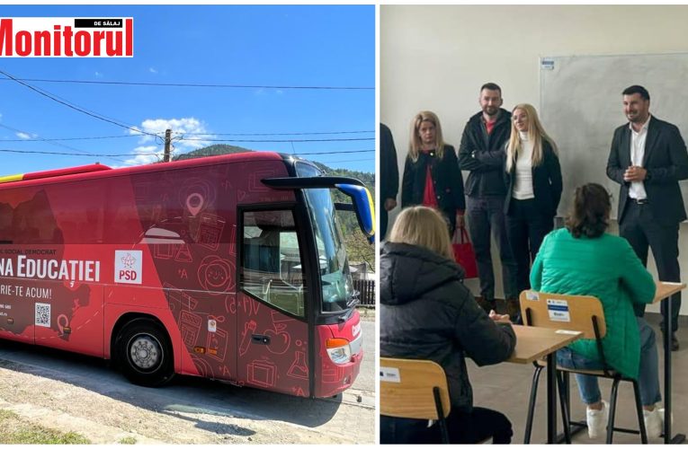 Liderul TSD Sălaj, Vlad Pașcalău, aduce Caravana Educației în Campusul școlar din Sâg