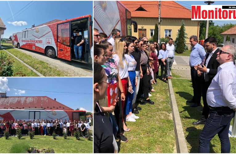 Liderii PSD, Ionel Ciunt și Vlad Pașcalău, au adus Caravana Educației la Sâg