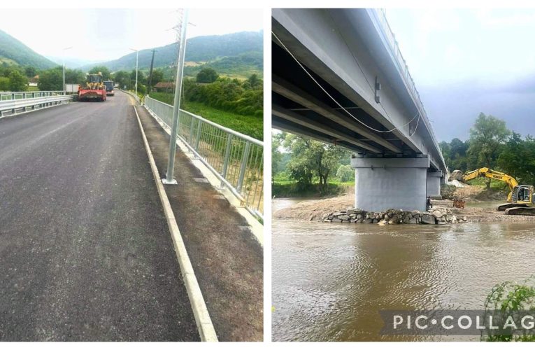 Lucrările la podul din Rus se apropie de final