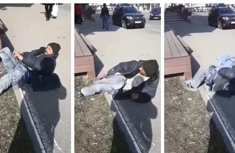 Un cerșetor olog din județul Sălaj s-a vindecat brusc la vederea polițiștilor