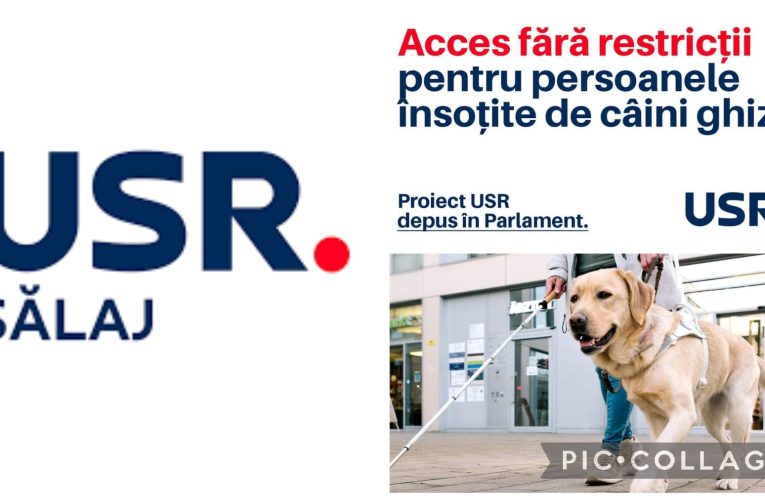Lege USR în sprijinul nevăzătorilor: acces fără restricții pentru câinii ghizi