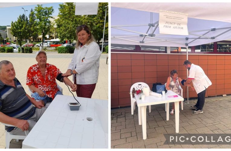 Puncte de hidratare și asistență medicală pe perioada caniculei la Zalău