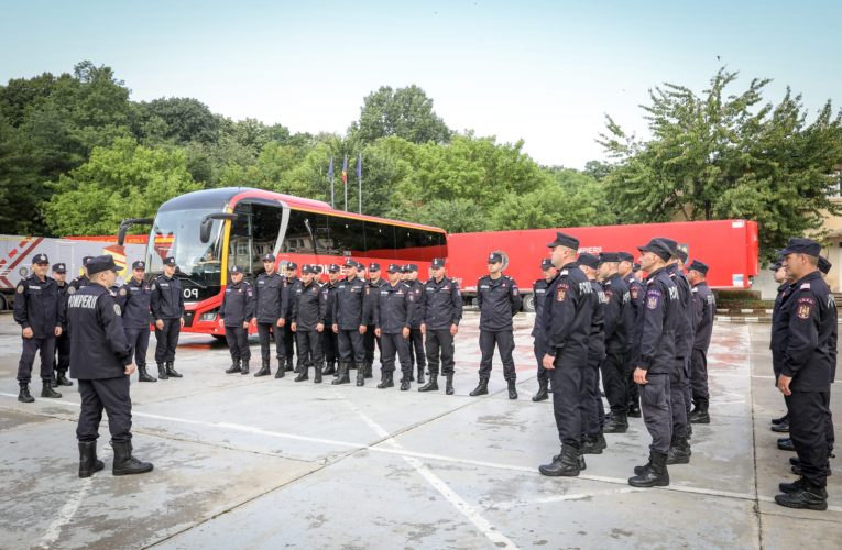 Pompierii români în misiune în Grecia