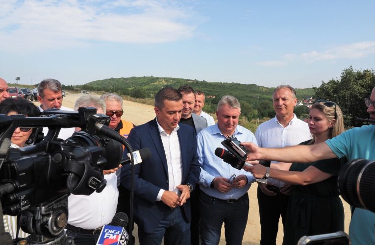 Președintele CJ Sălaj alături de ministrul Transporturilor pe șantierul Centurii Zalău