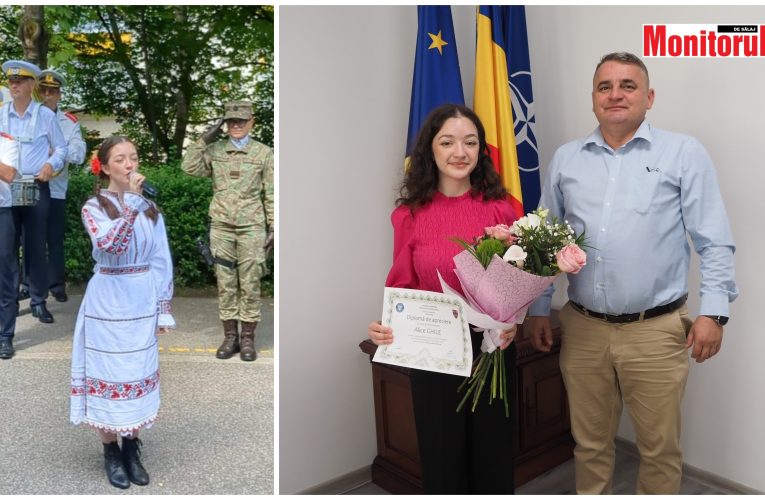 Alice Ghile, o voce de „aur” şi un suflet plin de emoţie, felicitată de prefectul Dari Toma