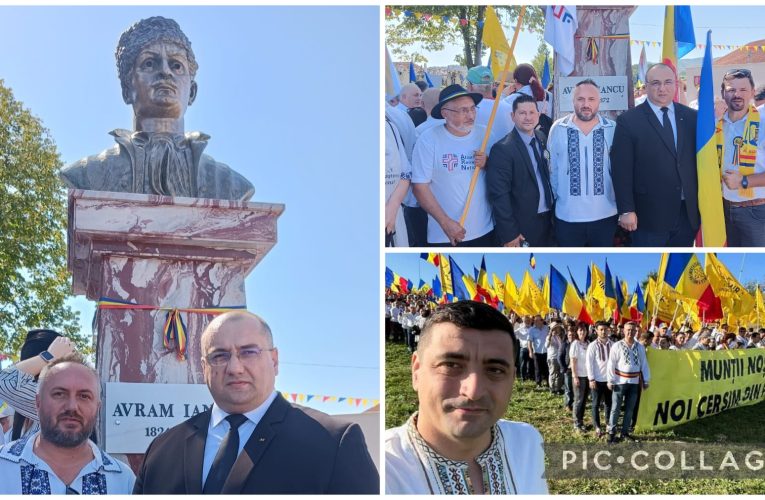 Zeci de membri AUR Sălaj alături de liderul George Simion la Serbările de la Țebea