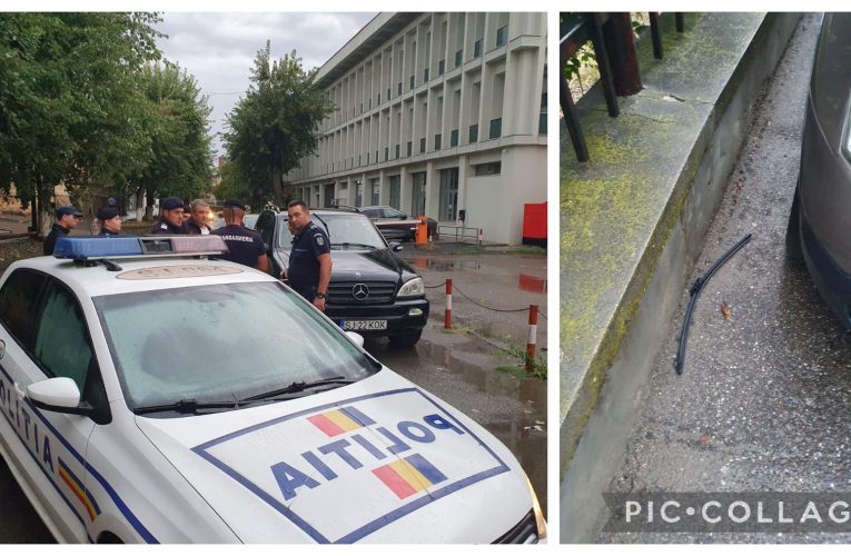 Jandarmii și Poliția au prins un bărbat recalcitrant. Care a distrus 7 autoturisme