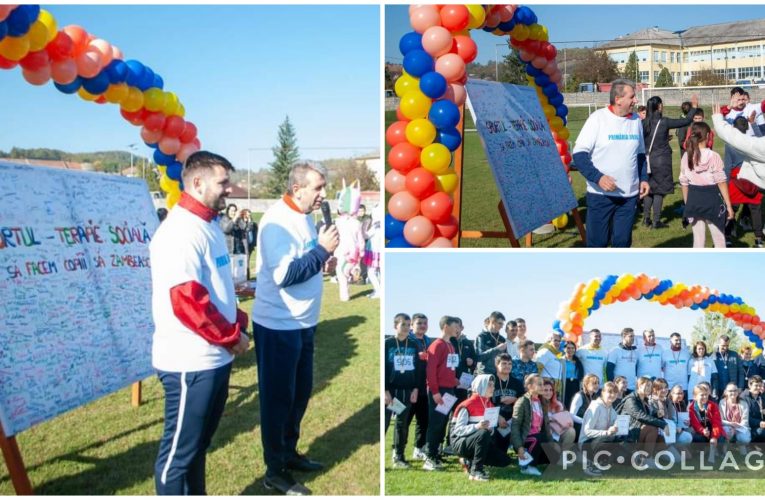 Conducerea Primăriei Jibou a alergat alături de sute de elevi la crosul pentru sănătate