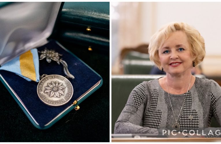 Senatoarea Kovács Irénke a primit distincția „Floarea de colț de argint”
