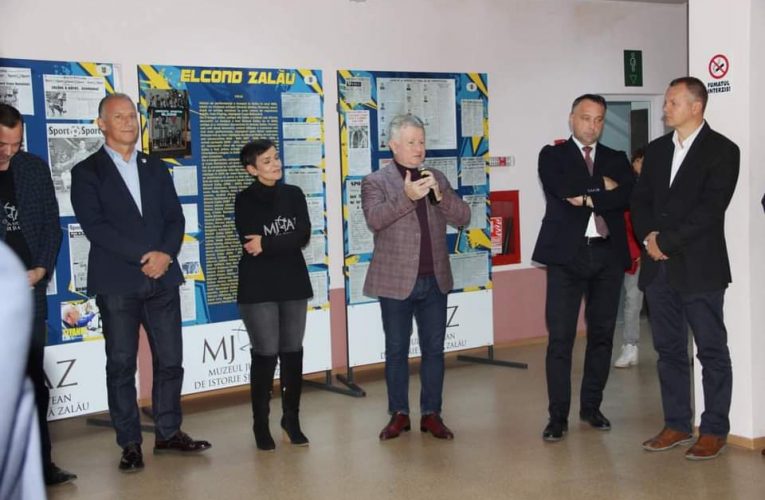 Primarul Ionel Ciunt a participat la vernisajul expoziției “Aspecte din istoria sportului zălăuan”