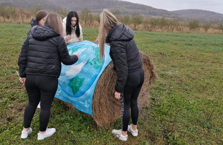 Profesorul Ionel Baltă din Jibou revine cu un nou mesaj vizual „Un strigat de Pace prin glas de copil”