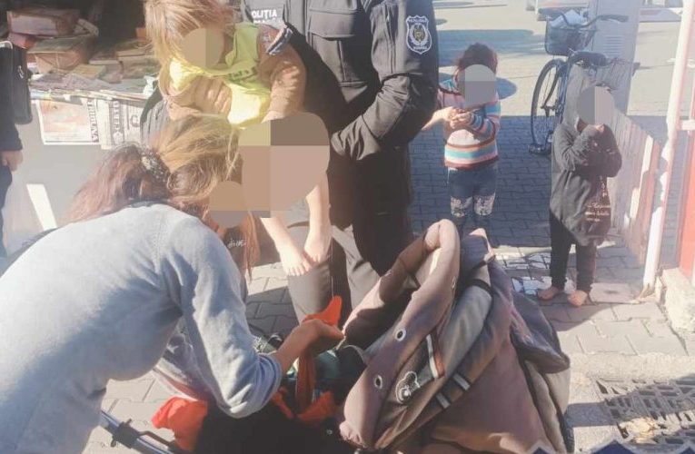O femeie din Sălaj s-a folosit de cei trei copii minori pentru a cerși în Arad