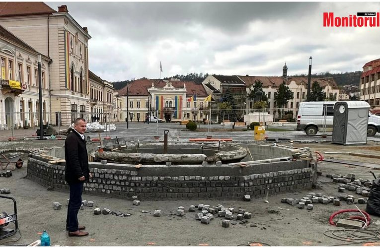 Viceprimarul Nicolae Fazakas anunță că lucrările de restaurare la Fântâna cu Îngerași avansează