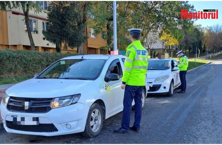 Acțiune tip Blitz în Zalău – zeci de taximetriști amendați de Poliție