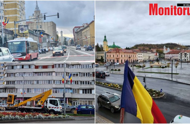 Citadin a amplasat circa 300 de drapele pe străzile din Zalău
