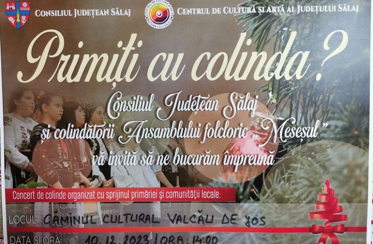 Concert de colinde la căminul cultural din Valcău de Jos