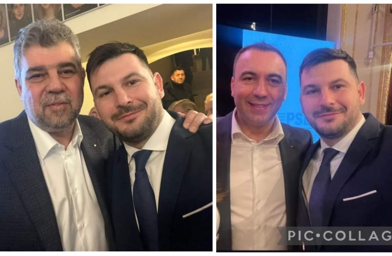 Viceprimarul Jiboului, Vlad Pașcalău, alături de premierul Ciolacu și ministrul Digitalizării la Satu Mare