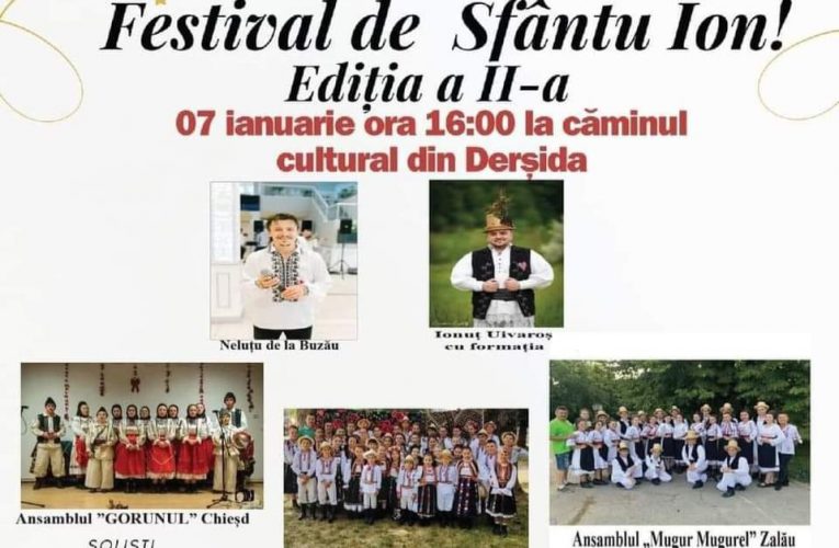 Festivalul de Sfântul Ion ediția a II-a la Căminul Cultural din Derșida