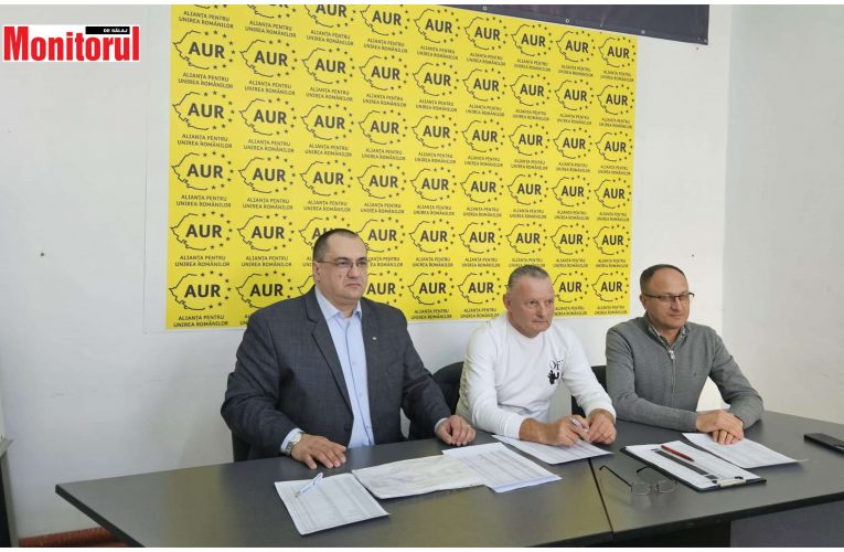 Liderii Alianței AUR Filiala Sălaj, Cristian Terheș, Gheorghe Călătan și Valeriu Crișan – unitate, muncă și victorie