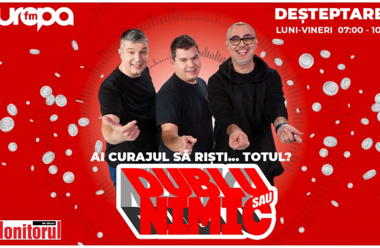 Un zălăuan a câștigat 800 euro la emisiunea de radio Dublu sau Nimic de pe Europa FM