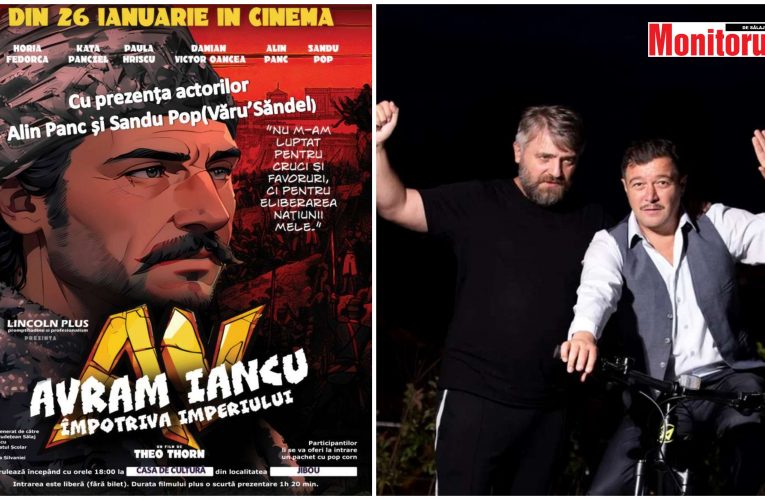 Actorii Alin Panc și Văru Săndel vin joi la Jibou, la proiecția filmului “Avram Iancu- Împotriva Imperiului”