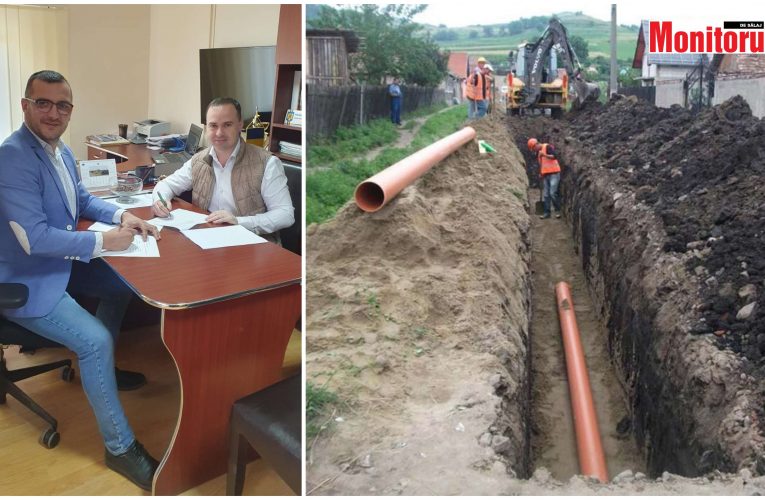 Primarul Bogdan Bercean anunță că încep lucrările la rețeaua de canalizare