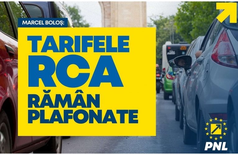 Tarifele RCA rămân plafonate, anunță ministrul PNL, Marcel Boloș