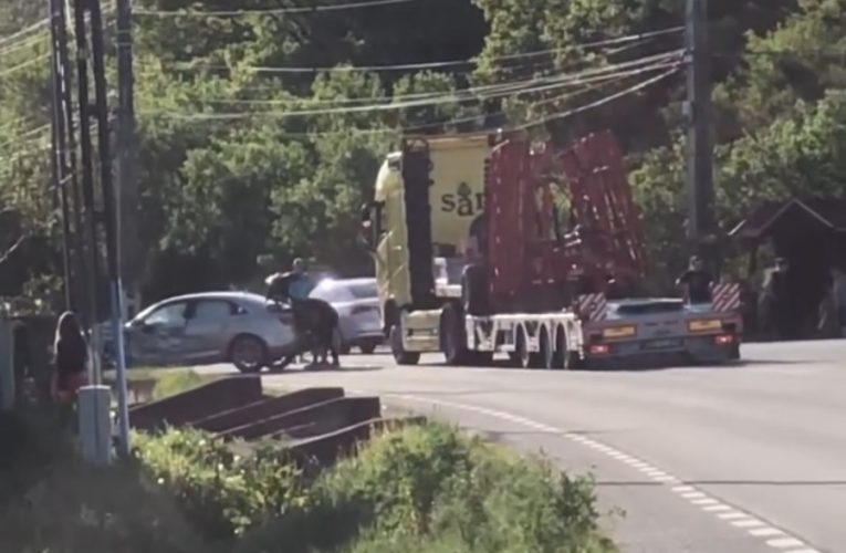 Accident rutier în Românași,  la intersecția spre Jibou