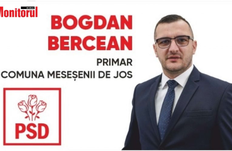 Primarul Bercean Alexandru Bogdan candidează pentru un nou mandat la Primăria Meseșenii de Jos