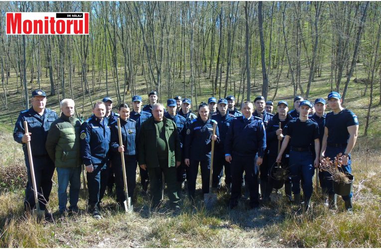 Ziua Jandarmeriei Române marcată la Sălaj printr-o acțiune de plantare de arbori