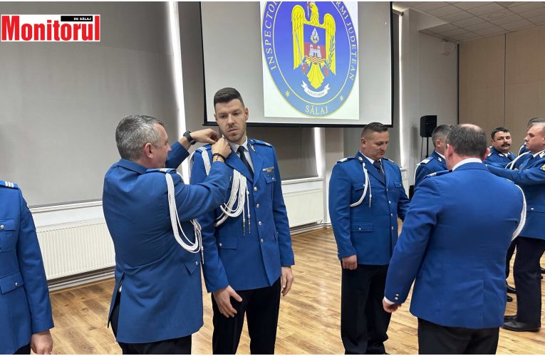 Jandarmi sălăjeni înaintați în grad de Ziua Jandarmeriei Române