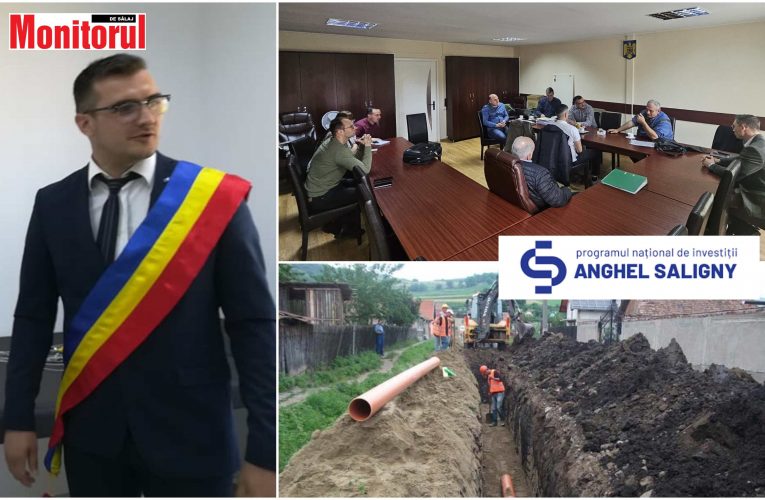Primarul Bercean Alexandru a dat START lucrărilor la rețeaua de canalizare în Meseșenii de Jos