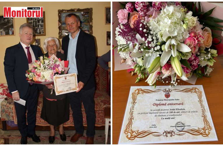 Zălăuanca Ardai Elisabeta, felicitată de Primăria Zalău la împlinirea a 100 de ani